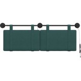  stensko vzglavje za posteljo, tekstil, 130 × 55 × 5cm, temno zelena, 3423912 | Shoptok.si