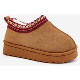 Boto Snow boots children's ankle boots on a platform insulated with fur Camel Vilabria | Eponuda.ba