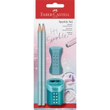  svinčnik b faber-castell+radirka+šilček sparkle cosmic ocean FABER-CASTELL | Shoptok.si