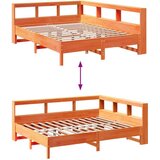  Krevet s regalom za knjige bez madraca 160x200 cm od borovine | shoptok.hr