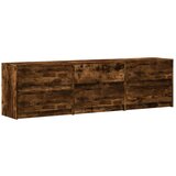 vidaXL TV ormarić s LED svjetlima boja hrasta 180x34x50 cm drveni | shoptok.hr