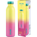 MILAN Boca za vodu Sunset žuto-roza 591ml, isotermalna, nehrđajući čelik | shoptok.hr