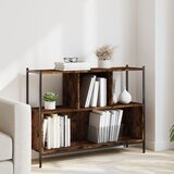 vidaXL Knjižna omara dimljeni hrast 102x28x77,5 cm inženirski les Cene