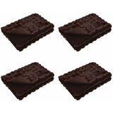 vidaXL Dežnik iz umetnega zajčjega krzna 4 pcs Kamel 130 x 150 cm, (5000111943) | Shoptok.si