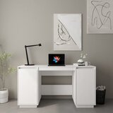  Radni stol bijeli 140 x 50 x 75 cm od masivne borovine | shoptok.hr