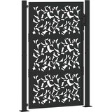  Vrtna vrata crna 100x150 cm dizajn s čeličnim krilom | shoptok.hr