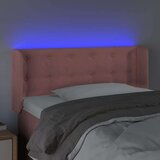  LED posteljno vzglavje roza 83x16x78/88 cm žamet, (20932823) | Shoptok.si