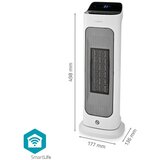 Nedis HTFA20WTW - ventilator sa grejnim elementom 1400/2000W/230V wi-fi tuya + daljinski upravljač | Eponuda.com
