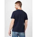 Tommy Jeans Majica 'LETTERMAN' mornarska / ognjeno rdeča / bela | Shoptok.si