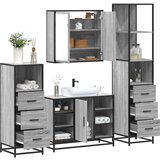Maison Chic Kopalniško pohištvo - Kopalniški sestavi 4 kosi siva sonoma inženirski les, (21788448) | Shoptok.si