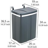 Wenko viseća kanta za smećeo 12 l | shoptok.hr