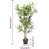  Umjetno stablo bambusa 552 listova 120 cm zeleno | shoptok.hr