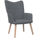 vidaXL Stolica za opuštanje tamnosiva od tkanine | shoptok.hr