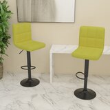 Furnova Barski stolčki 2 kosa zeleno blago, (21949306) | Shoptok.si