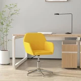  Okretna uredska stolica od tkanine svjetložuta