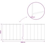  Ograda oko Travnjaka 20 m x 15 cm Pocinčani čelik Srebrna | shoptok.hr