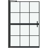  Ekran za kadu i tuš Crna i prozirna 80 x 68 x 128 cm | shoptok.hr
