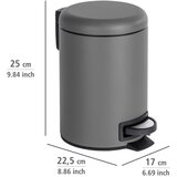 Wenko Siv koš za odpadke s pedalom Leman, 3 l | Shoptok.si