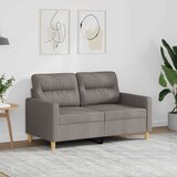  Dvosjed od tkanine smeđesivi 120 cm | shoptok.hr
