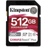 Kingston Technology Canvas React Plus 512 GB SDXC UHS-II 10.razred | shoptok.hr