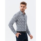 Ombre Moška srajca V1/V1whitenavyK633_120750 | Shoptok.si