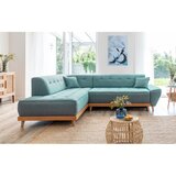 Miuform Turkizna raztegljiva kotna sedežna garnitura (levi kot) Dazzling Daisy – | Shoptok.si