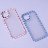 Satin silikonski ovitek za iPhone 14 Pro - prozorno roza | Shoptok.si