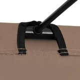 Krevet za kampiranje 180x60x19 cm tkanina i čelik smeđe-sivi | Eponuda.ba