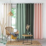 Douceur d intérieur Kaki zelena zavjesa od mikrovlakana 140x280 cm Absolu – | shoptok.hr