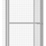  Kavez za mačke 3 x 1,5 x 2,5 m od pocinčanog čelika | shoptok.hr