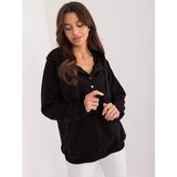 Fashion Hunters Black Plain Women's Hoodie cene