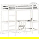 Maison Chic Postelja za odrasle - Posteljni Okvir z mizo bel 75x190 cm trdna borovina, (22082410) Cene