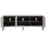 WOOOD Svijetlo siva TV komoda od masivnog bora 150x56x44 cm New Gravure – | shoptok.hr