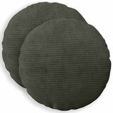  Presvlaka za jastuk 2 pcs HEERLEN Antracit &amp;Oslash; 50 cm Kord Slike
