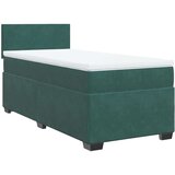 vidaXL Box spring krevet s madracem tamnozeleni 90x200 cm baršunasti | shoptok.hr