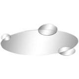  Zidno ogledalo DKD Home Decor Crna moderan krugovi 120 x 2 x 49 cm | shoptok.hr