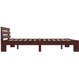  Okvir za krevet od masivne borovine tamnosmeđi 160 x 200 cm | shoptok.hr