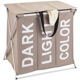 Wenko bež košara za veš s tri odjeljka wenkoo trio, 118 l | shoptok.hr