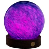 Gingko LED namizna svetilka v temni naravni barvi s steklenim senčilom (višina 9 cm) Galaxy Breeze – | Shoptok.si