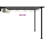 Zidni gazebo Krema 3 x 4 m Čelik | shoptok.hr