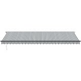 Tenda na ručno uvlačenje antracit i bijela 600 x 350 cm | shoptok.hr