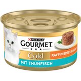  38 + 10 gratis! Gourmet Gold mokra mačja hrana 48 x 85 g - Rafinirani ragu: tuna | shoptok.hr