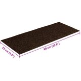  Prostirke za stepenice samoljepljive 15 kom 60x25 cm smeđe pravokutne | shoptok.hr