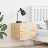vidaXL Nočna omarica 2 pcs Rjava 39 x 34 x 33 cm Trdna borovina Cene
