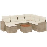  8-dijelni set vrtnih sofa od poliratana s jastucima bež | shoptok.hr