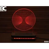 3D lampa jednobojna - vrtlog ( B008 )