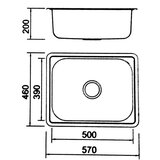 Boloco BL ugradna sudopera bl 601 570x460x190 mm | ePonuda.com