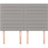  Uzglavlja 4 kom svjetlosivi 72 x 5 x 78/88 cm od tkanine | shoptok.hr