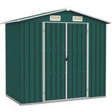 vidaXL Vrtna lopa zelena 205x129x183 cm pocinkano jeklo Cene