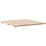  Krevet s daskama Smeđa 200 x 210 cm Masivna borovina | shoptok.hr